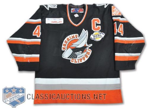 Matt Irwins 2007-08 BCHL Nanaimo Clippers Game-Worn Jersey