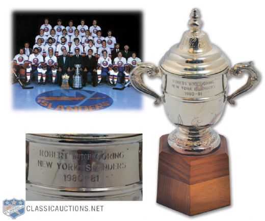 Robert "Butch" Gorings 1980-81 New York Islanders Clarence Campbell Bowl Trophy (11")