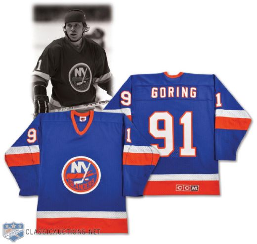Robert "Butch" Gorings 1983 New York Islanders Stanley Cup Playoffs and Finals Game-Worn Jersey - Video-Matched!