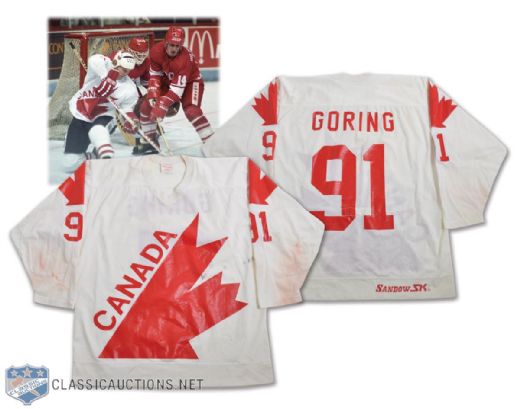 Robert "Butch" Gorings 1981 Canada Cup Team Canada Game-Worn Jersey - Photo-Matched!