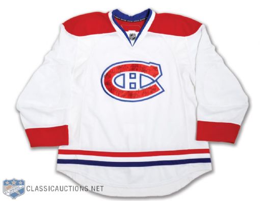 Montreal Canadiens 2009-10 Team-Signed Jersey by 18