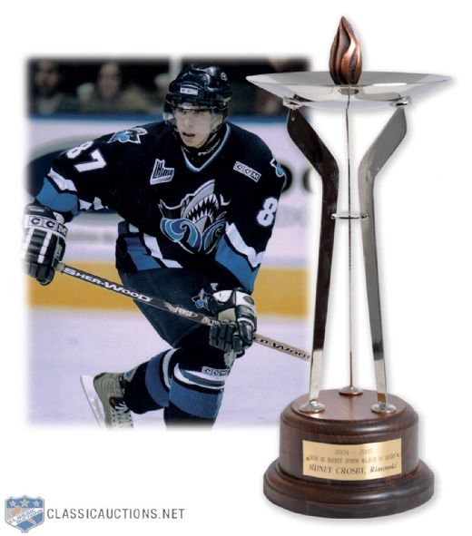 Sidney Crosby 2004-05 Rimouski Oceanic QMJHL Playoffs MVP Guy Lafleur Trophy (13 1/4")