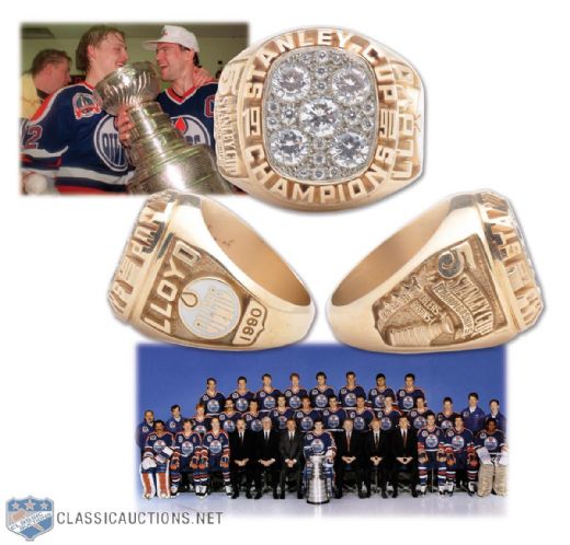 Edmonton Oilers 1989-90 Stanley Cup Championship 10K Gold Ring
