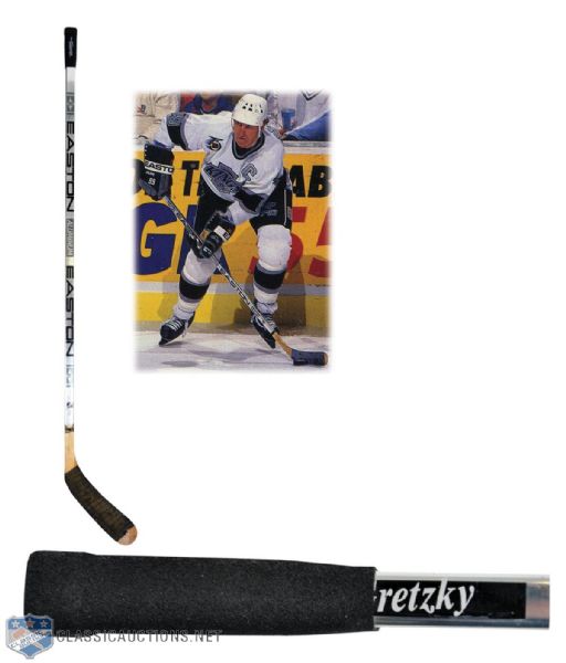 Wayne Gretzkys Early-1990s Los Angeles Kings Easton HXP 5100 Game-Used Stick