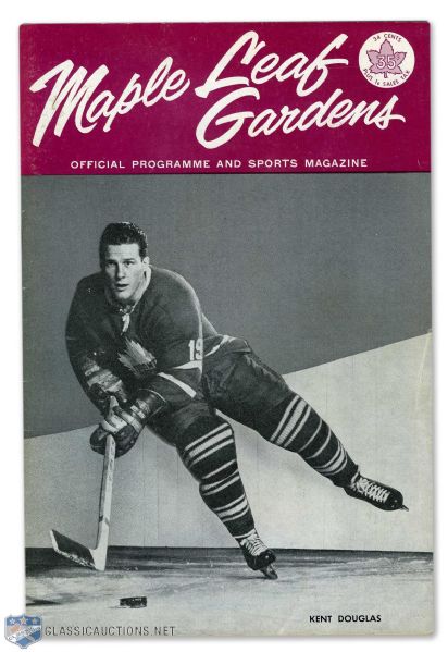 1963 Stanley Cup Finals Program - Toronto Maple Leafs vs Detroit Red Wings - Cup-Winning Game!