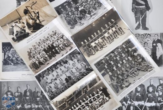 Pre-War Team Photos & Defunct NHL Teams Photograph Collection of 100+
