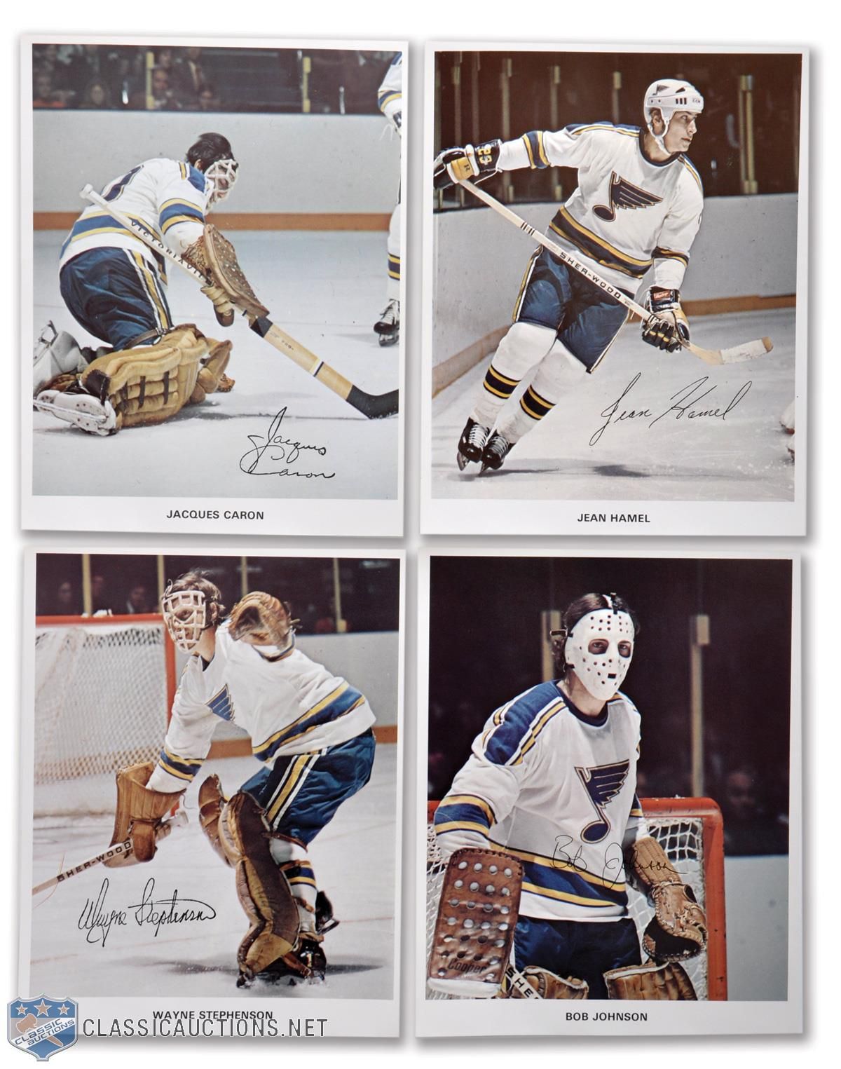 Lot Detail - St. Louis Blues 1969-70 to 1974-75 Postcard and Media ...