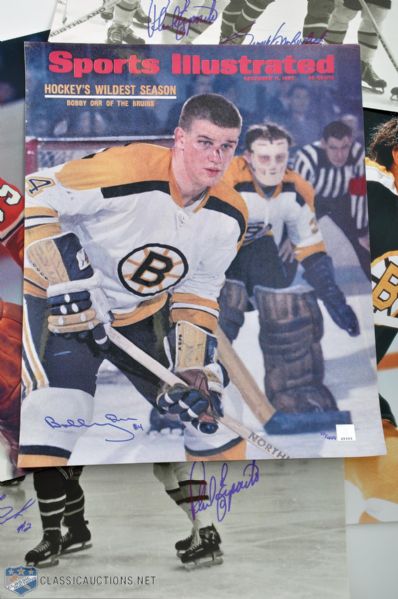 Collection of 5 Signed and Multi-Signed 16" x 20" Photos with Orr and Esposito