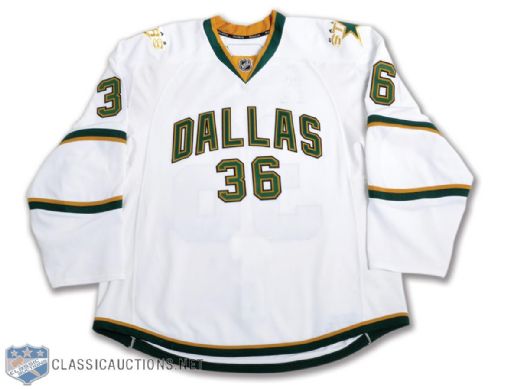 Philip Larsens 2010-11 Dallas Stars Game-Worn Rookie Season Jersey
