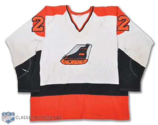 Erie Blades Mid to Late-1970s Game-Worn Jersey