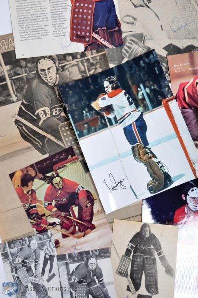 Ken Dryden Montreal Canadiens Signed Photo and Picture Collection of 10