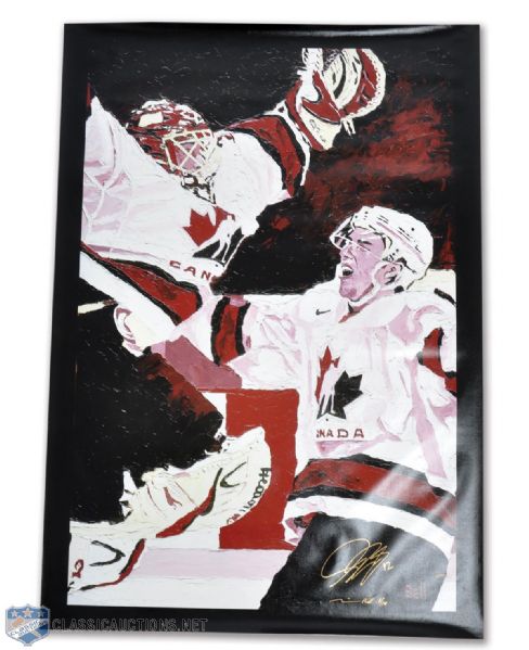 Martin Brodeur and Simon Gagne 2002 Team Canada Olympics Limited-Edition Giclee on Canvas (45" x 66")