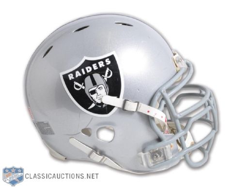 Kwame Harris 2008 Oakland Raiders Game-Worn Helmet with Team LOA