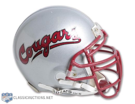 Tim Schmidts 2005 Washington State Cougars Game-Worn Helmet with LOA