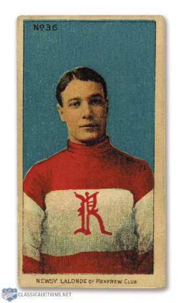 1910-11 Imperial Tobacco C56 #36 HOFer Edouard "Newsy" Lalonde RC