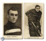 1924-25 Champs Cigarettes C144 HOFer Alex Connell RC and Norman Fowler RC