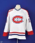 Trevor Lindens 1999-2000 Montreal Canadiens Signed "Last Game of the 20th Century" Game-Issued Jersey 