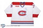 Patrick Poulins 1999-2000 Montreal Canadiens Signed "Last Game of the 20th Century" Game-Worn Jersey 