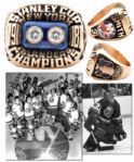 Billy Smiths 1980-81 New York Islanders Stanley Cup Championship 10K Gold and Diamond Ring