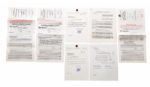 1970s NHL Official Contract and Document Collection of 6 