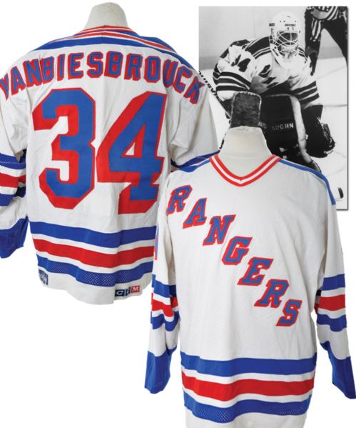 John Vanbiesbroucks 1987-88 New York Rangers Game-Worn Jersey