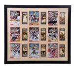 Minnesota Wild 2000-01 Inaugural Season Framed Display Collection of 3