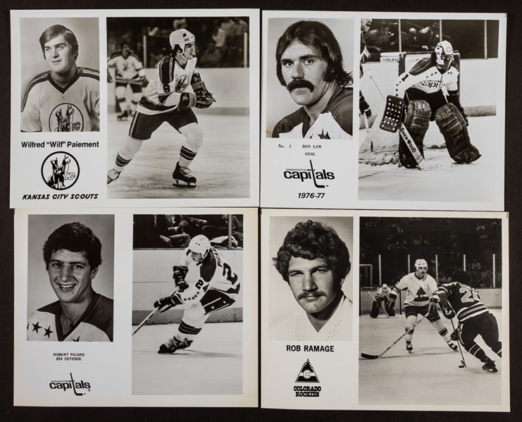 Washington Capitals, Kansas City Scouts and Colorado Rockies 1974-75 to 1980-81 Team-Issued Photo Collection of 125+
