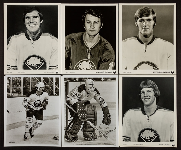 Buffalo Sabres 1970-71 to 1986-87 Team-Issued Photo Collection of 130+