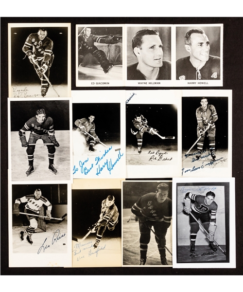 New York Rangers 1940s to 2006-07 Postcard and Team Card Collection of 675+ including 114 Signed 