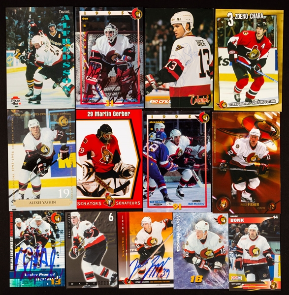 Ottawa Senators 1992-93 to 2007-08 Postcard and Team Card Collection of 420+ Plus Original Senators Franchise Items 