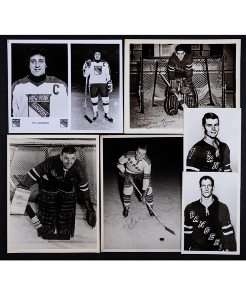 New York Rangers 1949-50 to 1988-89 Team-Issued Photo Collection of 360+