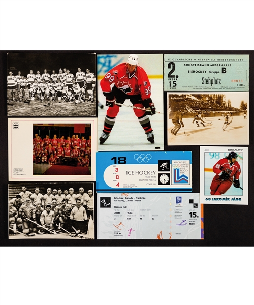 Team USA and Other Countries 1924 to 2006 Winter Olympics Postcard, Photo, Ticket and Other Memorabilia Collection of 425+