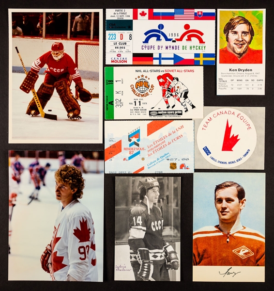 Canada Cup, 1972 Series & International Hockey Postcard, Photo and Other Memorabilia Collection of 475+ 