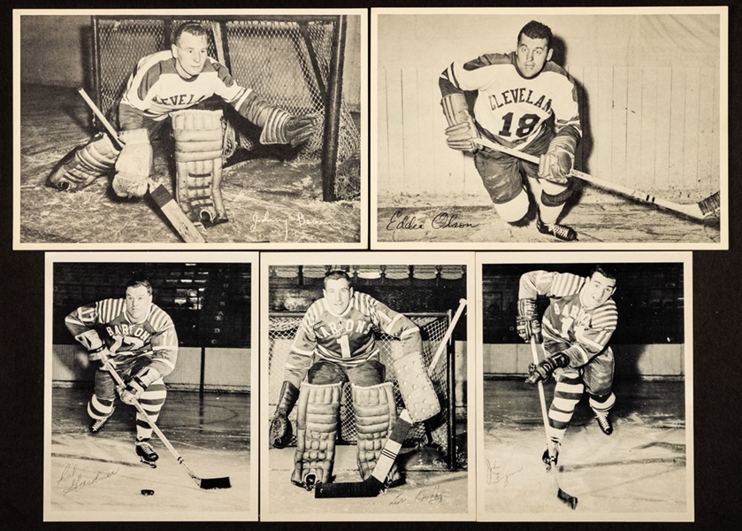 Cleveland Barons AHL 1951-52 to 1960-61 Team-Issued Photo Collection of 55