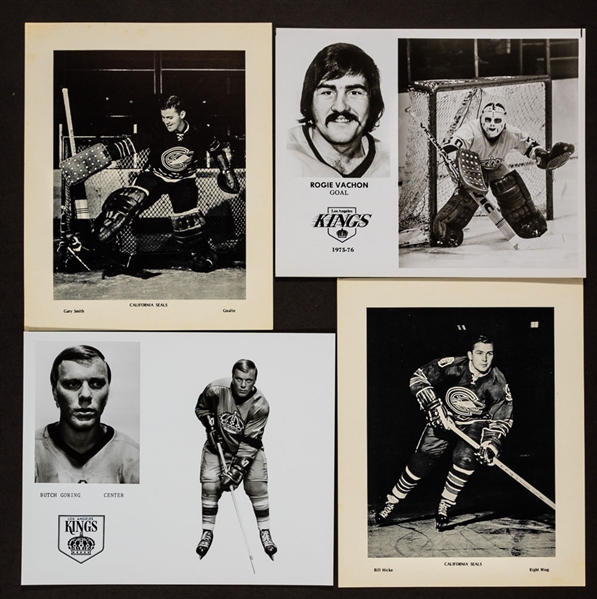 Los Angeles Kings and California Golden Seals 1967-68 to 1976-77 Team-Issued Photo Collection of 175+