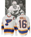 Brett Hulls 1993-94 St. Louis Blues Game-Worn Captains Jersey