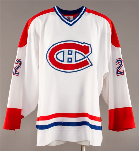 Dave Mansons (1998-99) / Beaulieus (2000s Pre-Season) Montreal Canadiens Game-Worn Jersey with Team LOA - Team Repairs!