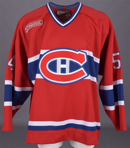 Francois Groleaus 1999-2000 Montreal Canadiens Game-Issued Jersey with Team LOA
