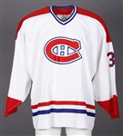 Patrick Labrecques 1995-96 Montreal Canadiens Game-Worn Rookie Season Jersey Obtained from Team with LOA