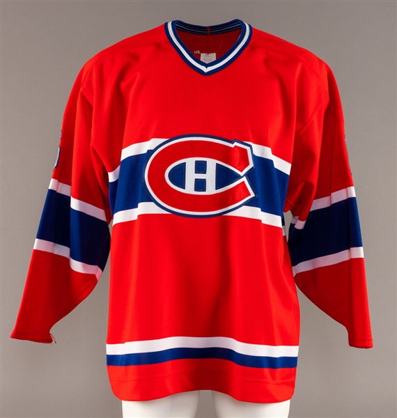 Oleg Petrovs Mid-1990s Montreal Canadiens Game-Worn Jersey Obtained from Team with LOA 