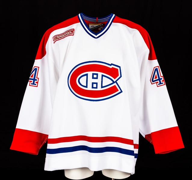 Stephane Robidas 1999-2000 Montreal Canadiens Game-Issued Pre-Rookie Season Jersey with Team LOA - 2000 Patch!
