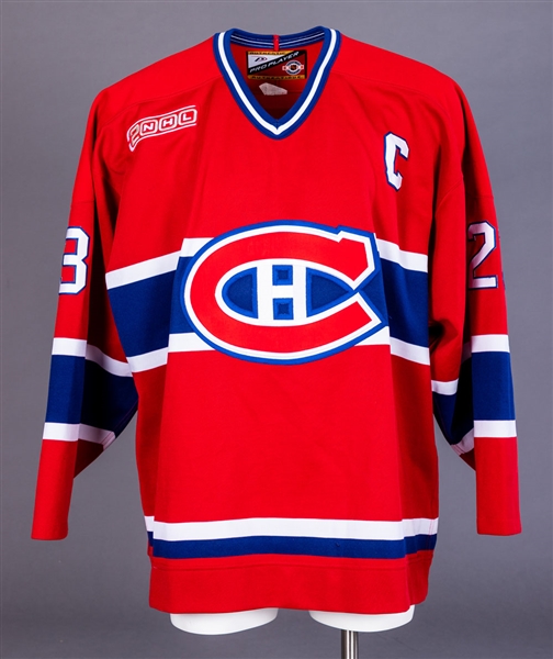 Turner Stevensons 1999-2000 Montreal Canadiens Game-Worn Captains Jersey with Team LOA 