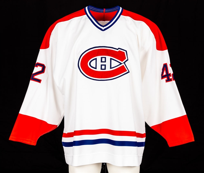Darcy Tuckers Mid-to-Late-1990s Montreal Canadiens Game-Issued Rookie-Era Jersey Obtained from Team with LOA 