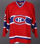 Darcy Tuckers 1997-98 Montreal Canadiens Game-Worn Jersey with Team LOA - Team Repairs!