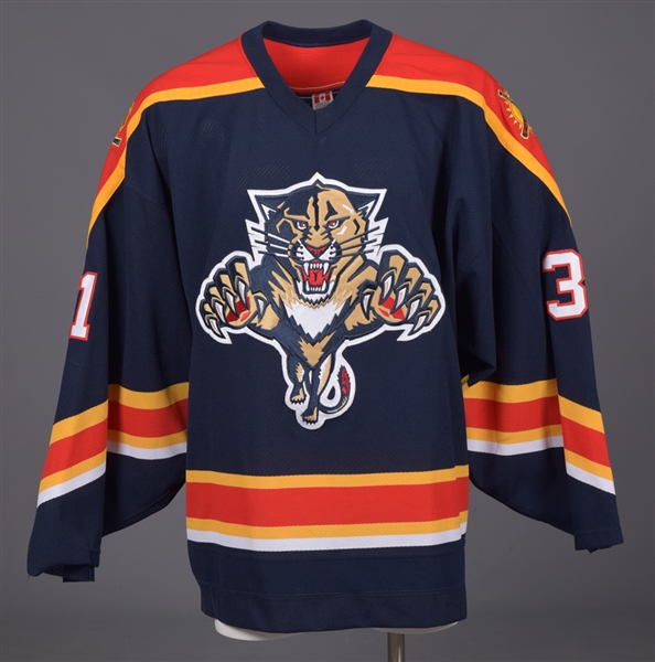 Steve Shields 2003-04 Florida Panthers Game-Worn Jersey with LOA