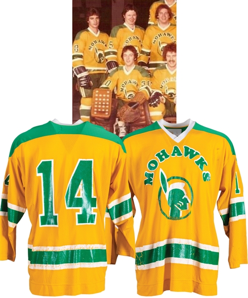 Late-1970s EHL Utica Mohawks Game-Worn Jersey - Defunct Team!