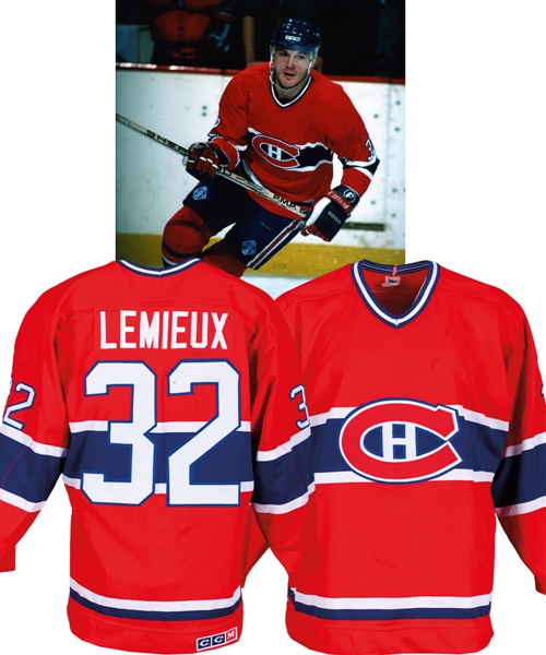 Claude Lemieuxs 1986-87 Montreal Canadiens Game-Worn Jersey Obtained from Team with LOA