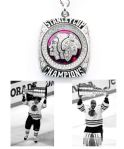 Tim Campbells 2012-13 Chicago Blackhawks Stanley Cup Championship 14K Gold and Diamond Pendant