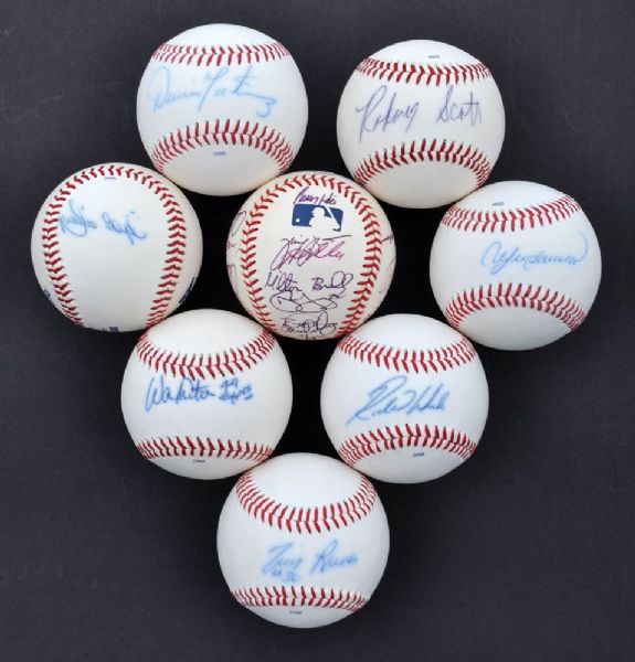 Montreal Expos Signed and Team-Signed Baseball Collection of 8
