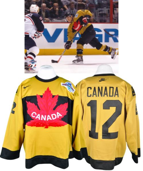Jarome Iginlas 2004 World Cup of Hockey Team Canada "Winnipeg Falcons" Game-Worn Jersey with LOA